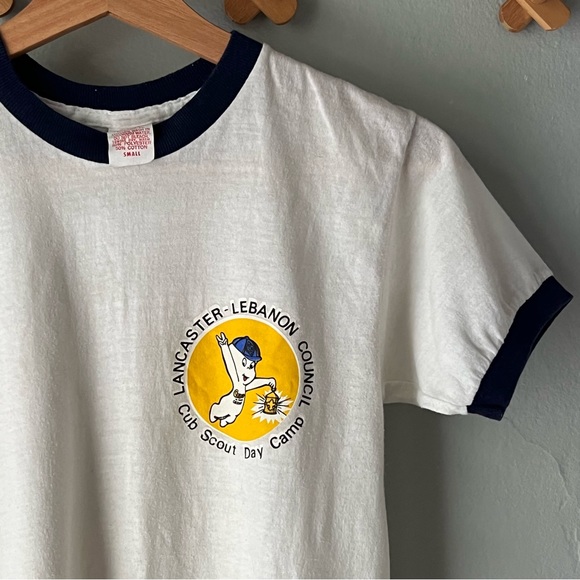 1970’s Lancaster-Lebanon Casper the Friendly Cub Scout Wringer Tee 👻 - Picture 4 of 6